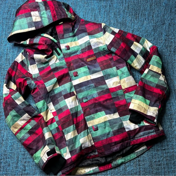 DC Women's Data Snowboard Jacket Multicolor Waterproof - Picture 2 of 7